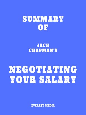 cover image of Summary of Jack Chapman's Negotiating Your Salary